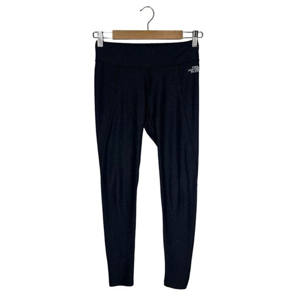 The North Face Pants - The North Face Leggings Womens S Ankle Pants Logo Stretch Pull On Yoga Gray